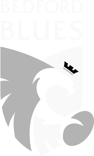 Bedford Blues greyscale logo